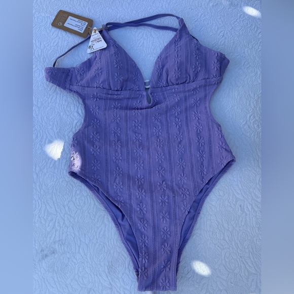 Berlook Other - Berlook Elegant Lavender One-Piece Swimsuit M B06